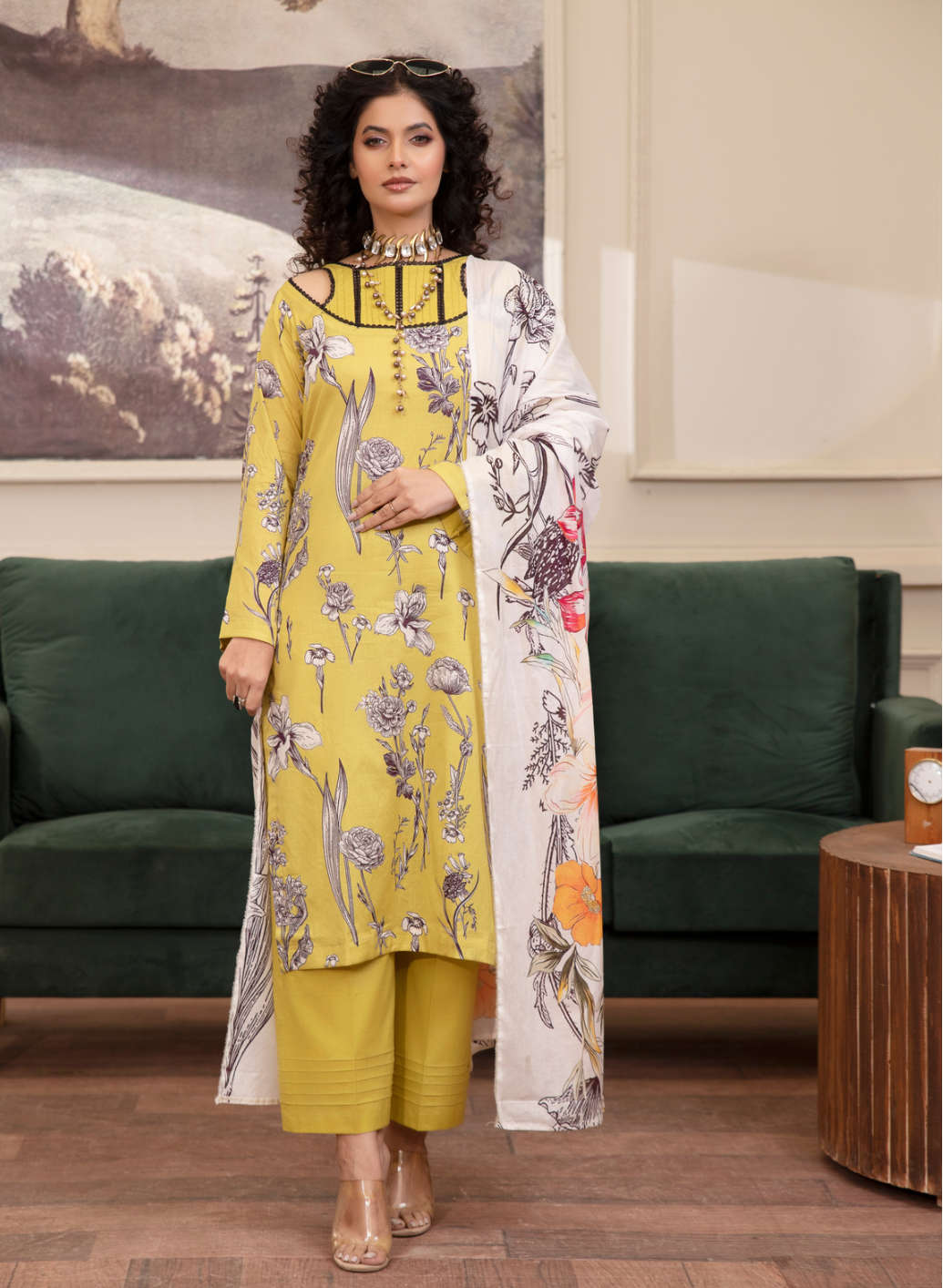 Paltar unstiched lawn suit 3pcs suit BH-03