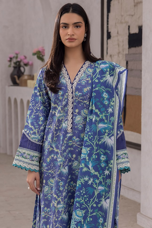 Zellbury Digital Printed Summer Lawn Unstitched 3pc Suit-WUS24X31637