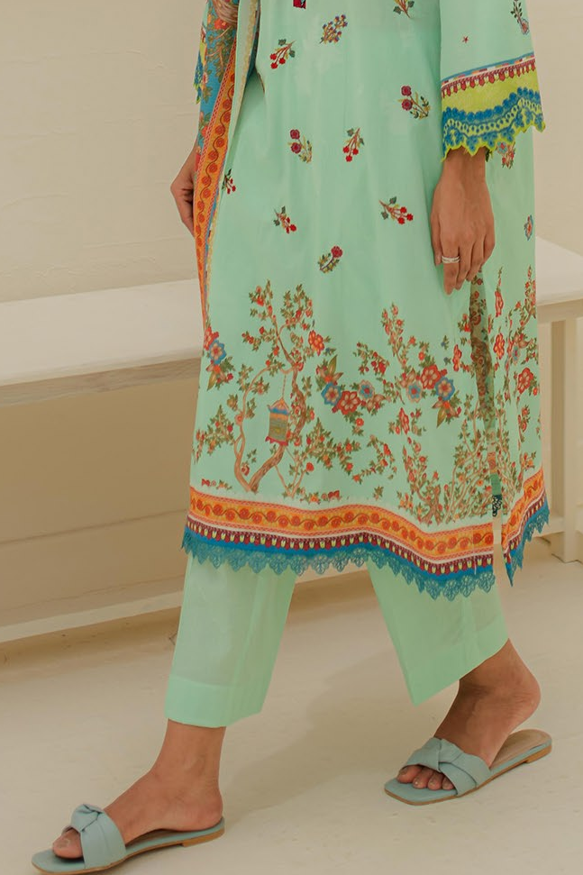 Zellbury Digital Printed Embroidered Summer Lawn Unstitched 3pc Suit-WUS24E31255