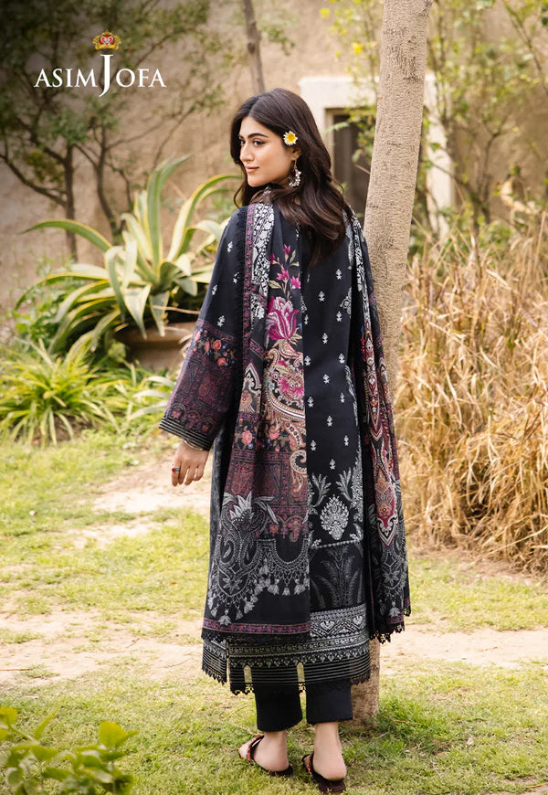 Asim Jofa Printed Lawn Unstitched 3pc Suit AJBU-09