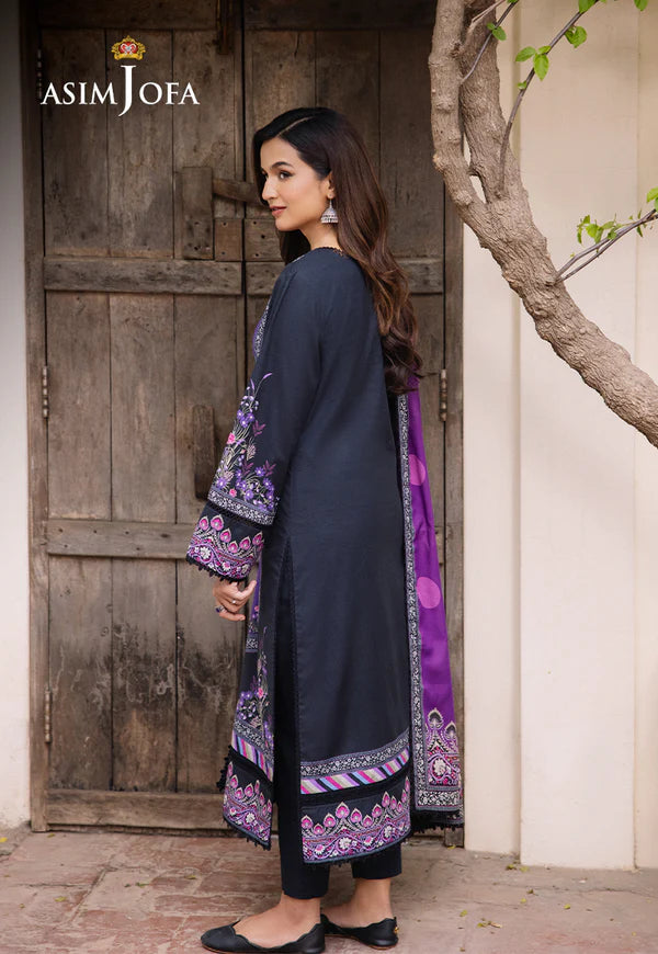 Asim Jofa Printed Lawn Unstitched 3pc Suit AJBU-15