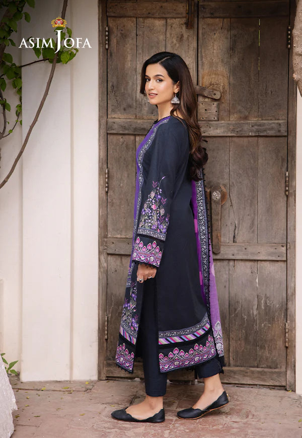 Asim Jofa Printed Lawn Unstitched 3pc Suit AJBU-15