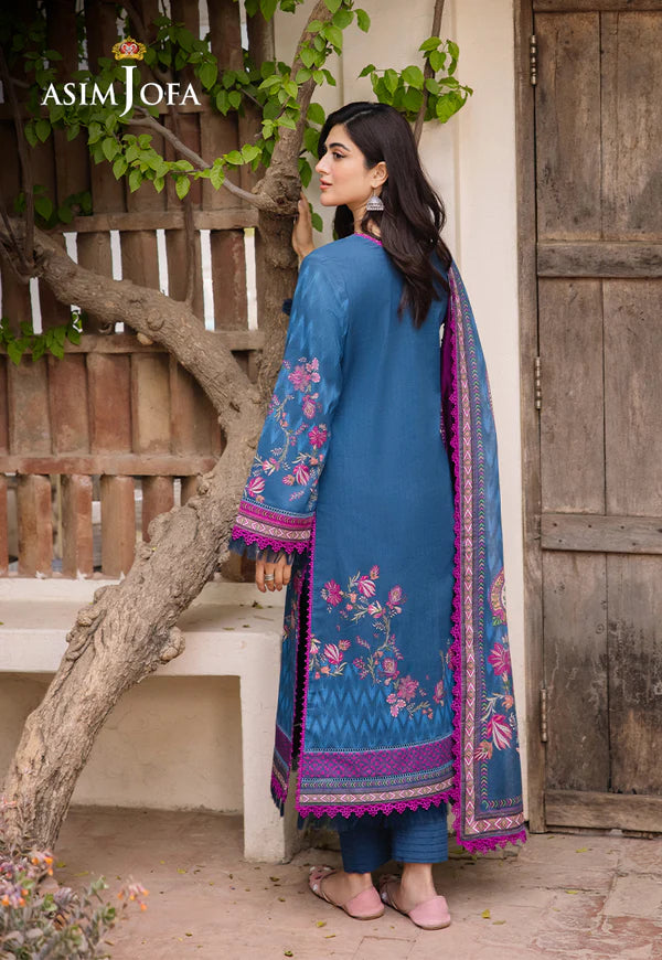 Asim Jofa Printed Lawn Unstitched 3pc Suit AJBU-16