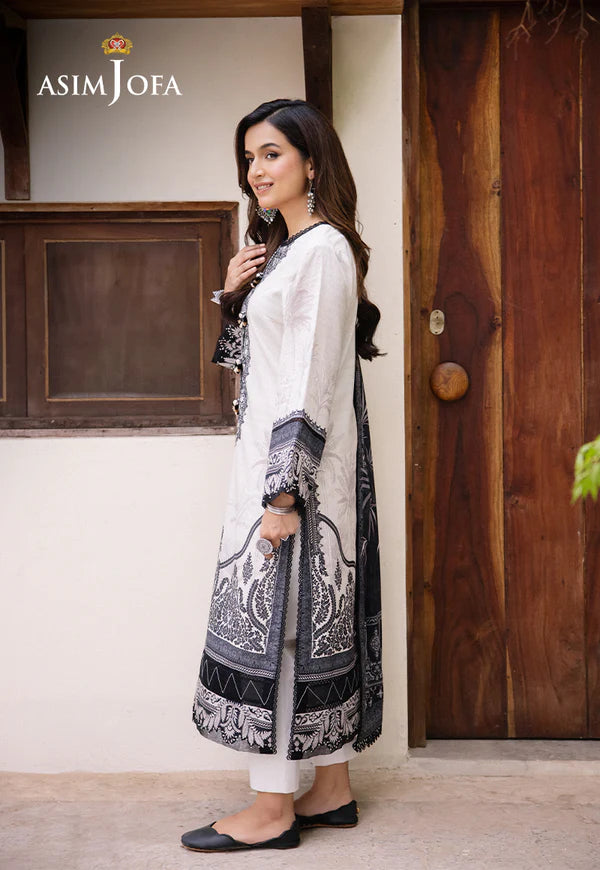 Asim Jofa Printed Lawn Unstitched 3pc Suit AJBU-17