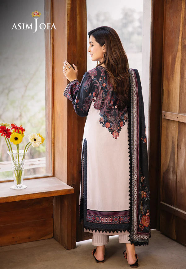 Asim Jofa Printed Lawn Unstitched 3pc Suit AJBU-18