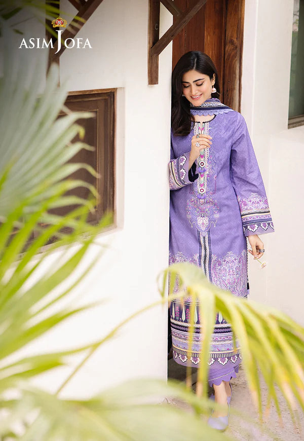 Asim Jofa Printed Lawn Unstitched 3pc Suit AJBU-21