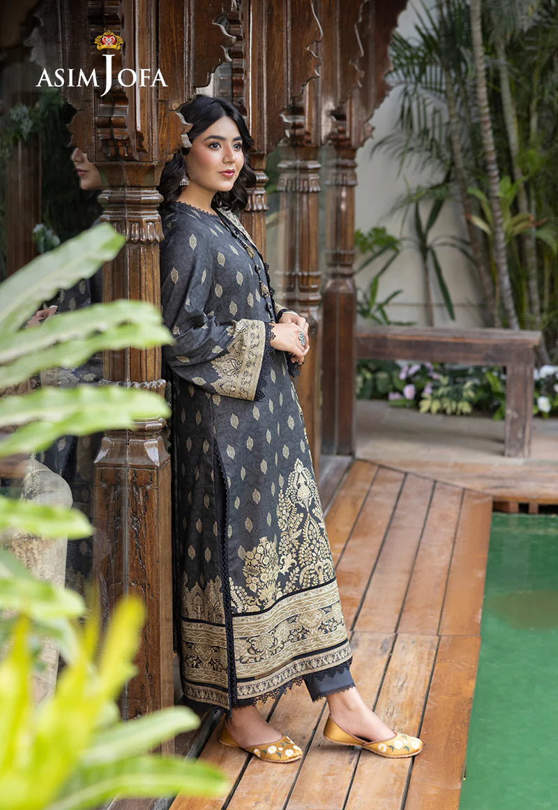 Asim Jofa Basic Digital Printed Lawn Unstitched 3Pc Suit AJGB-20