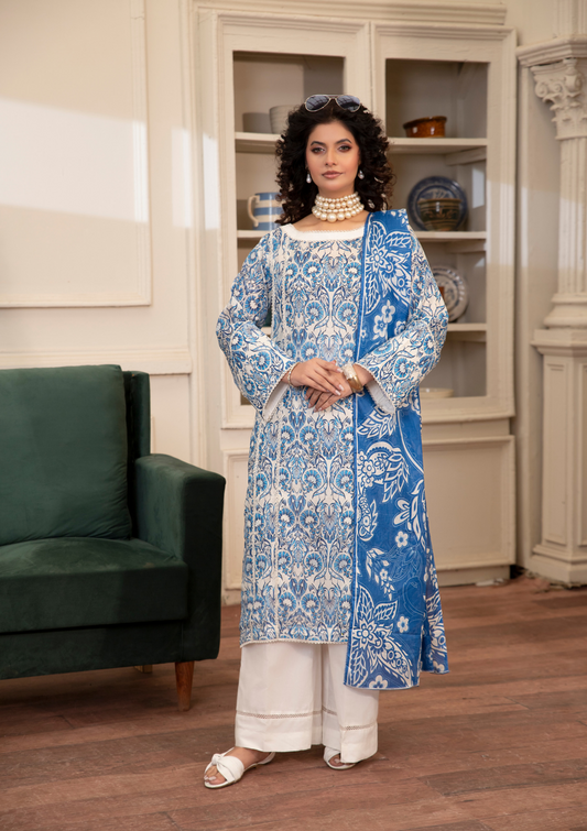 Paltar unstiched lawn suit 3pcs suit BH-01