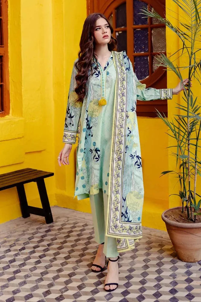 Gul Ahmad Summer Printed Lawn Unstitched 3Pc Suit-CL42065A