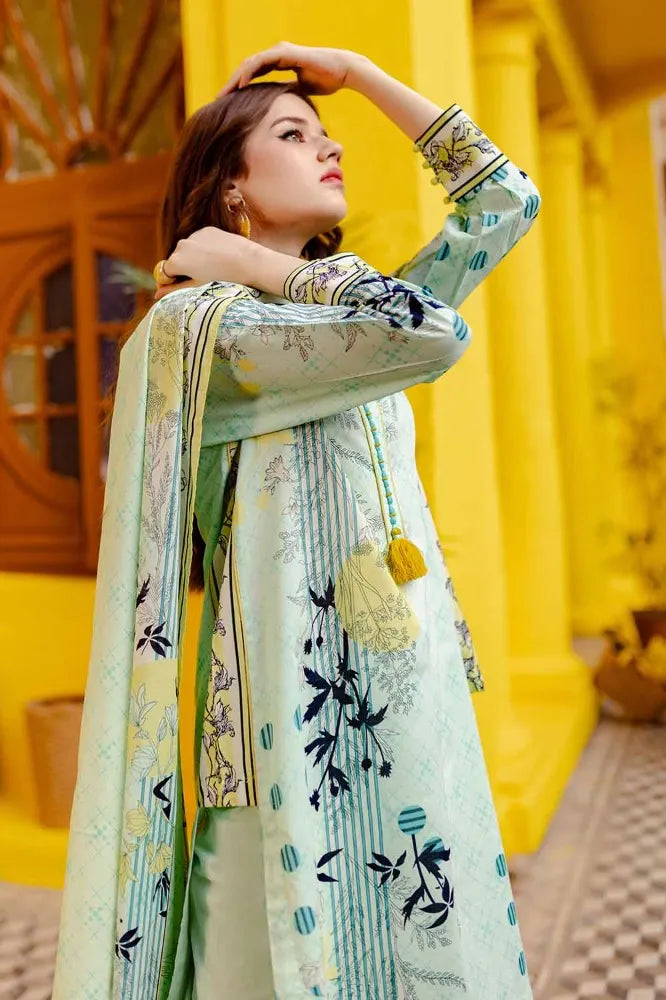 Gul Ahmad Summer Printed Lawn Unstitched 3Pc Suit-CL42065A