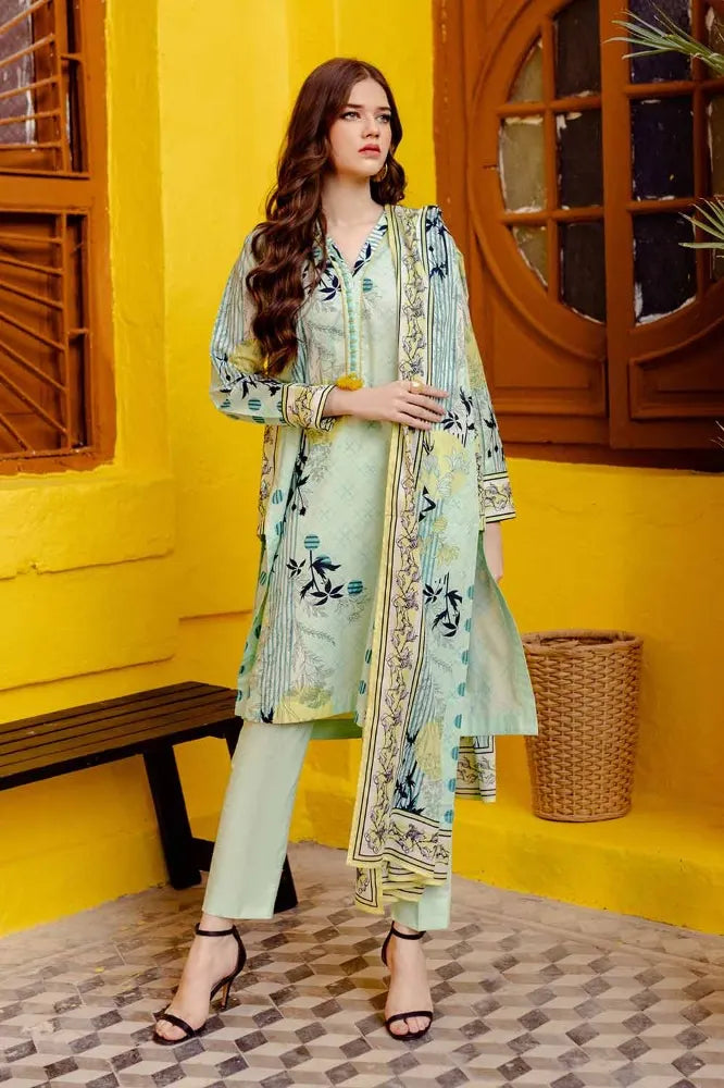 Gul Ahmad Summer Printed Lawn Unstitched 3Pc Suit-CL42065A