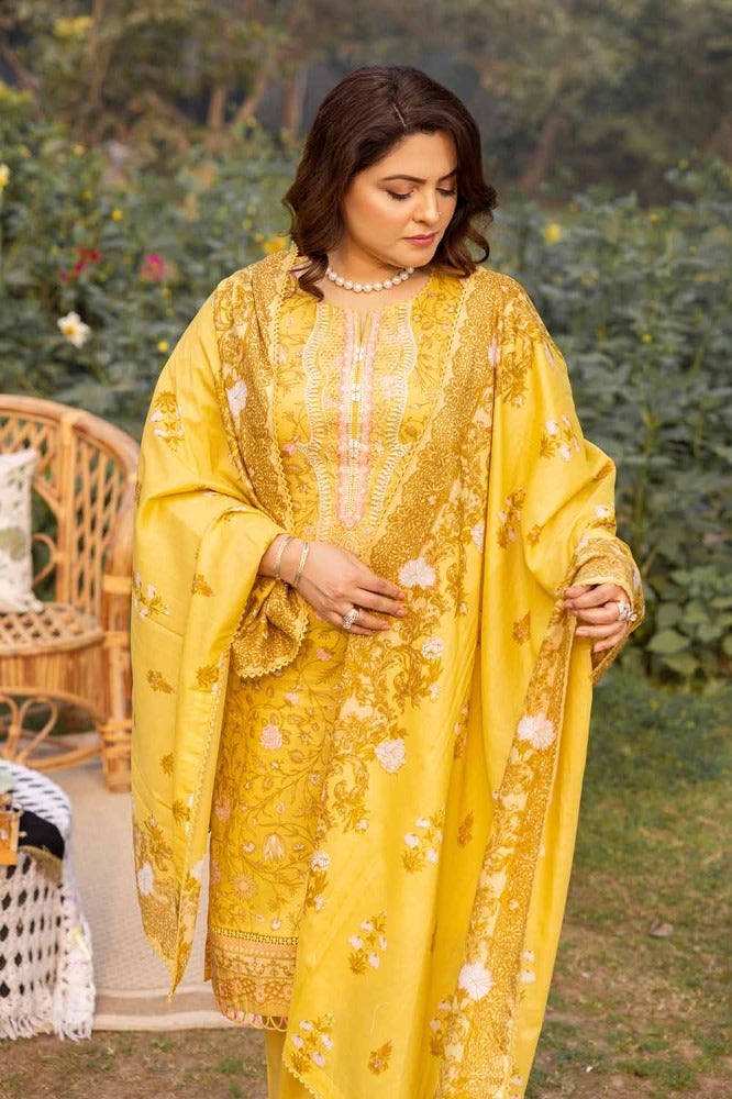 Gul Ahmad Mother Summer Printed Lawn Unstitched 3Pc Suit-CL42081