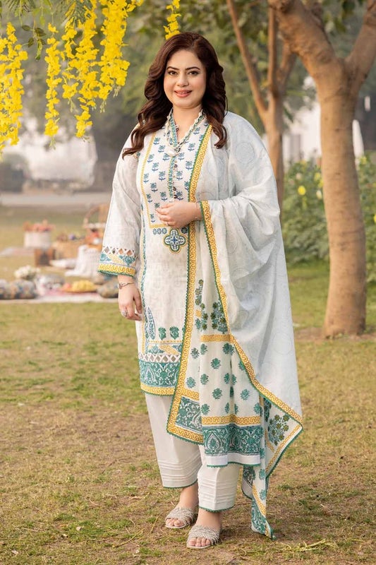 Gul Ahmad Mother Summer Printed Lawn Unstitched 3Pc Suit-CL42138B