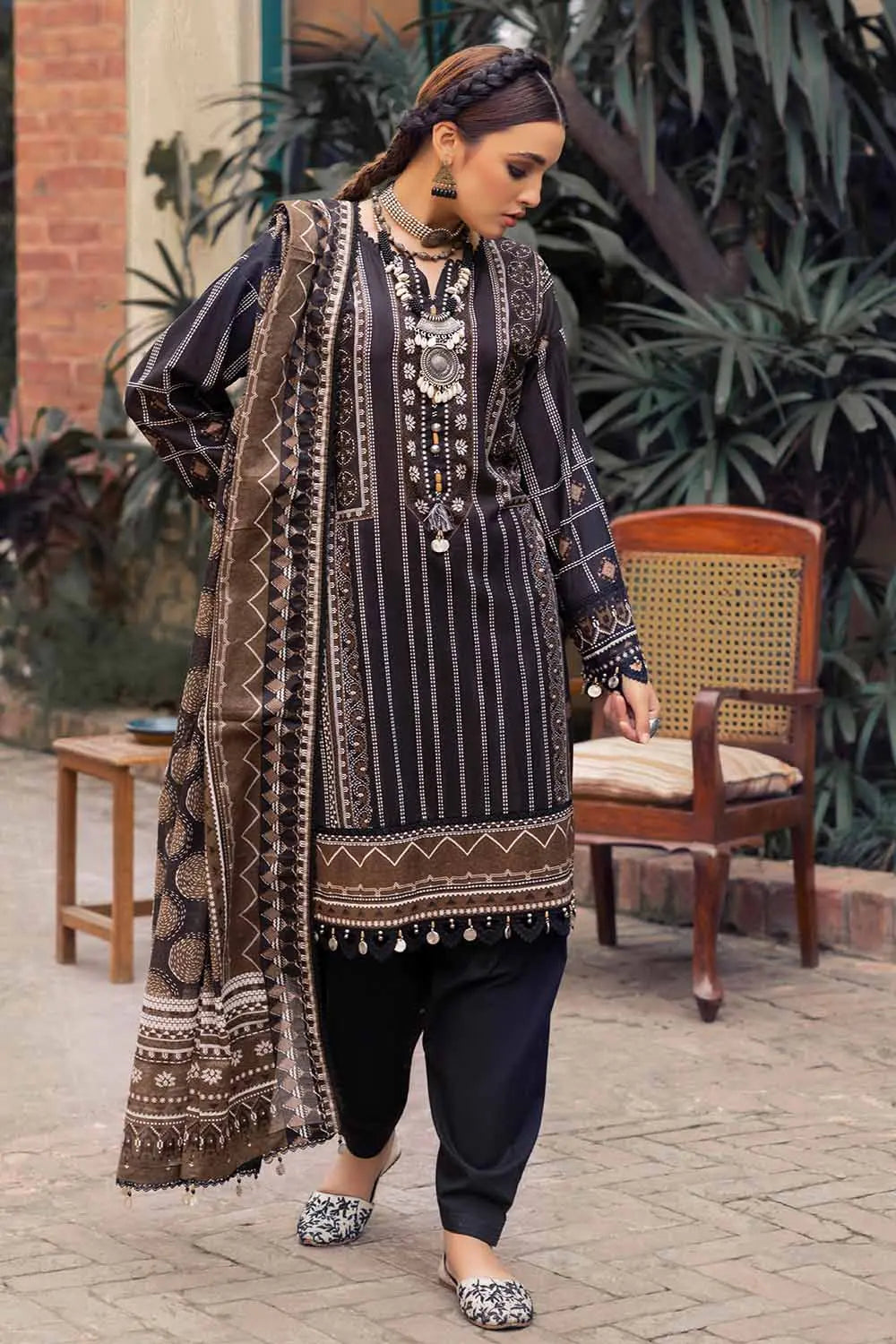 Gul Ahmad Summer Printed Lawn Unstitched 3Pc Suit-CL42214