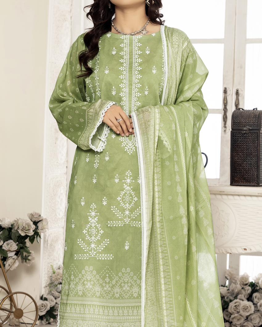 LAIBA BY SMF EXCLUSIVE LAWN DIGITAL EMBROIDED UNSTITCHED 3PC SUIT-D-01