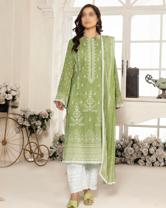 LAIBA BY SMF EXCLUSIVE LAWN DIGITAL EMBROIDED UNSTITCHED 3PC SUIT-D-01