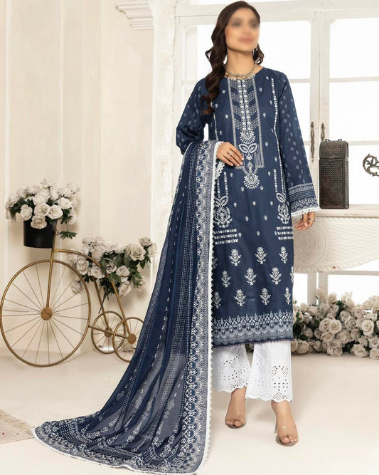 LAIBA BY SMF EXCLUSIVE LAWN DIGITAL EMBROIDED UNSTITCHED 3PC SUIT-D-02