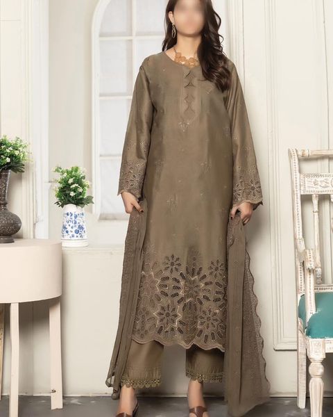 LAIBA BY SMF LUXURY LAWN DAMAN BOORING UNSTITCHED SUIT-03