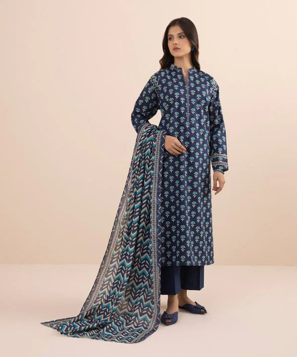 Sapphire Printed Summer Lawn Unstitched 3pc Suit -00U-3PDY24D1-3