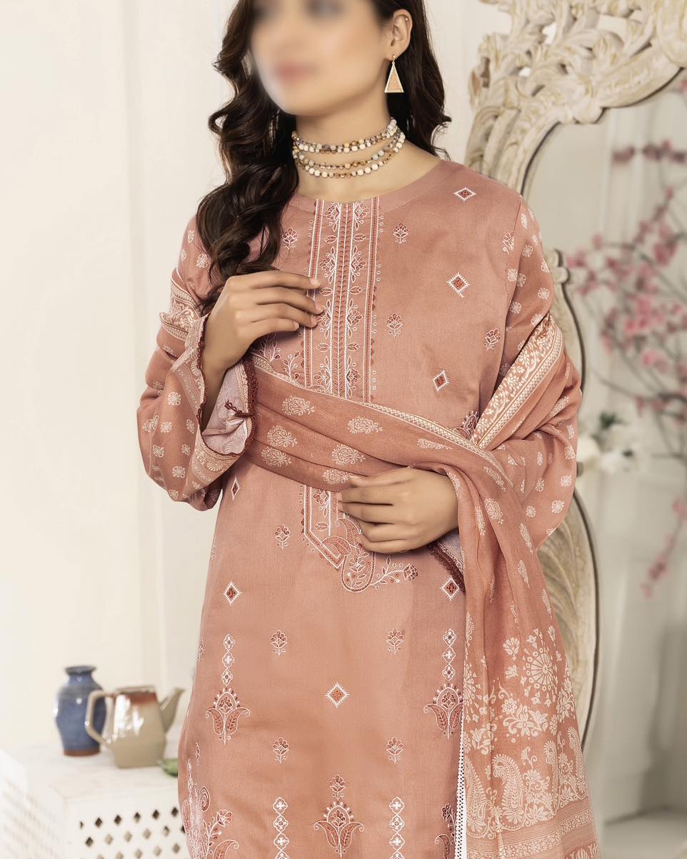 LAIBA BY SMF EXCLUSIVE LAWN DIGITAL EMBROIDED UNSTITCHED 3PC SUIT-D-07