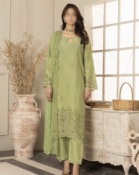 LAIBA BY SMF LUXURY LAWN DAMAN BOORING UNSTITCHED SUIT-07