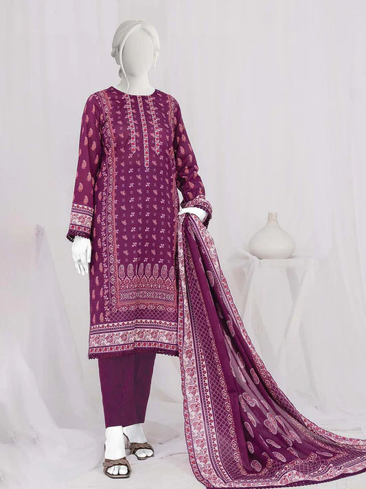 Aleez online Premium Printed Lawn Unstitched 3Pc suit-D08