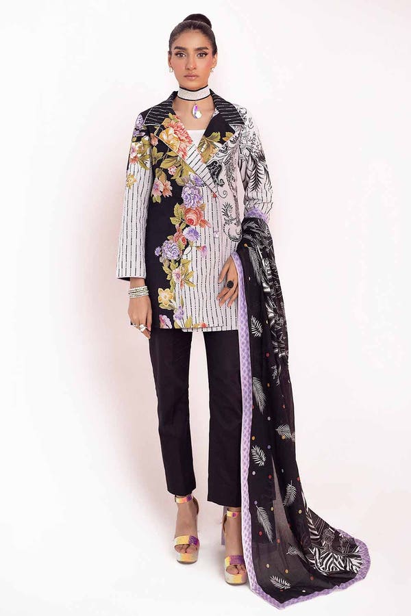 Gul Ahmad Summer Printed Lawn Unstitched 3Pc Suit-DN42031