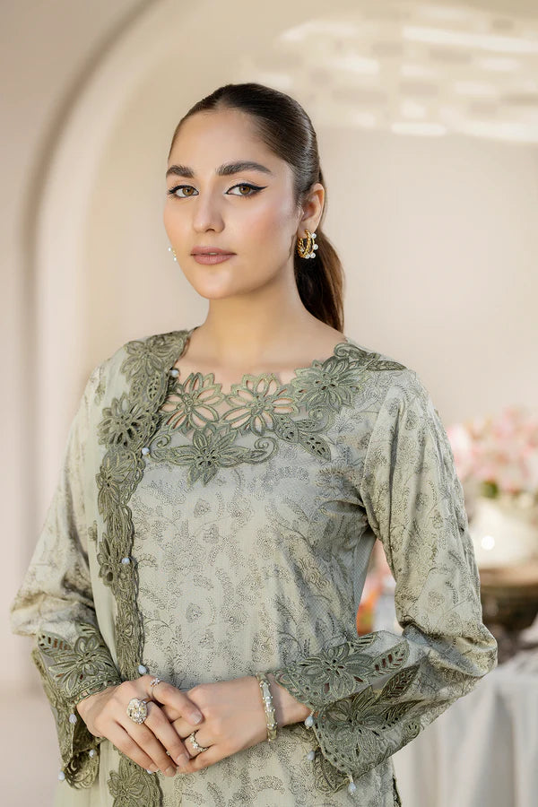 House Of Nawab by Zora Luxury Embroidered Lawn Unstitched suit-FADAH