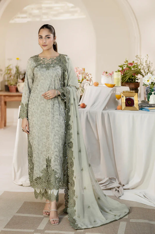 House Of Nawab by Zora Luxury Embroidered Lawn Unstitched suit-FADAH