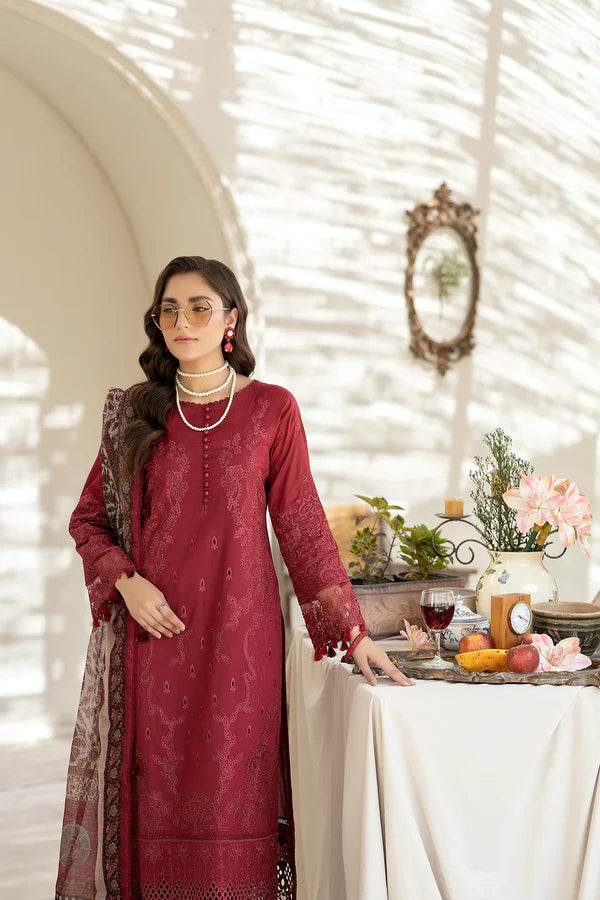 House Of Nawab by Zora Luxury Embroidered Lawn Unstitched suit-FAHM