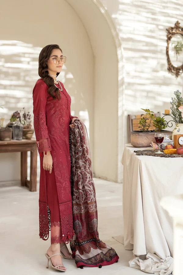 House Of Nawab by Zora Luxury Embroidered Lawn Unstitched suit-FAHM