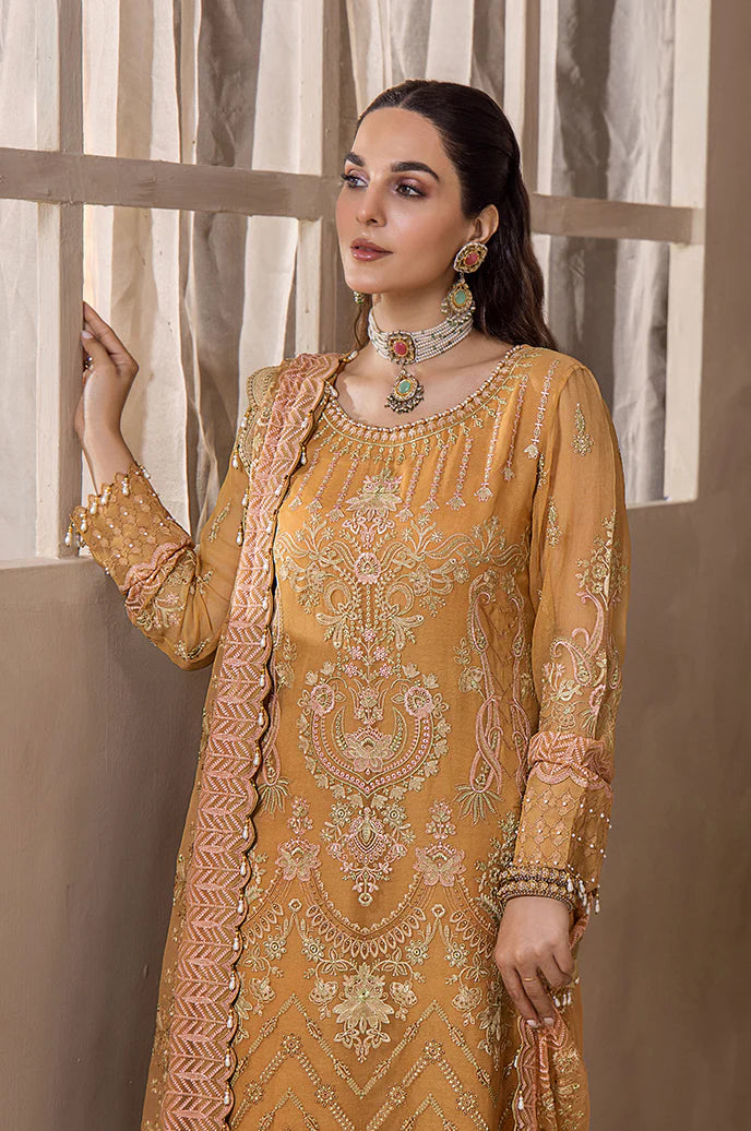 Razab by Hayat Luxury Embroidered Chiffon Unstitched Suit HYT-4031