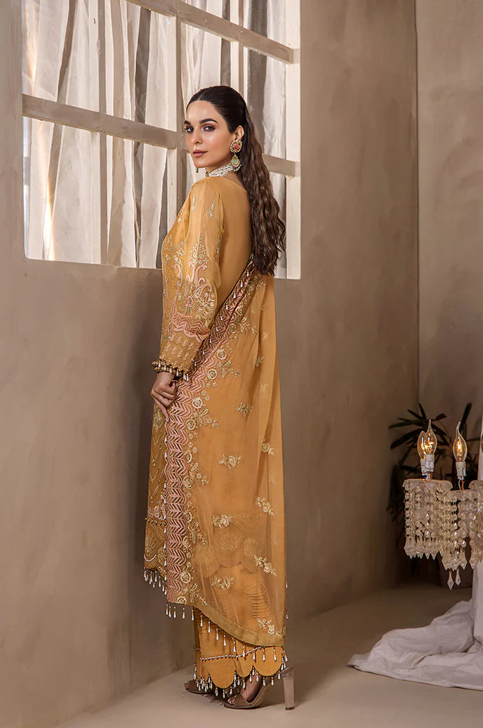 Razab by Hayat Luxury Embroidered Chiffon Unstitched Suit HYT-4031