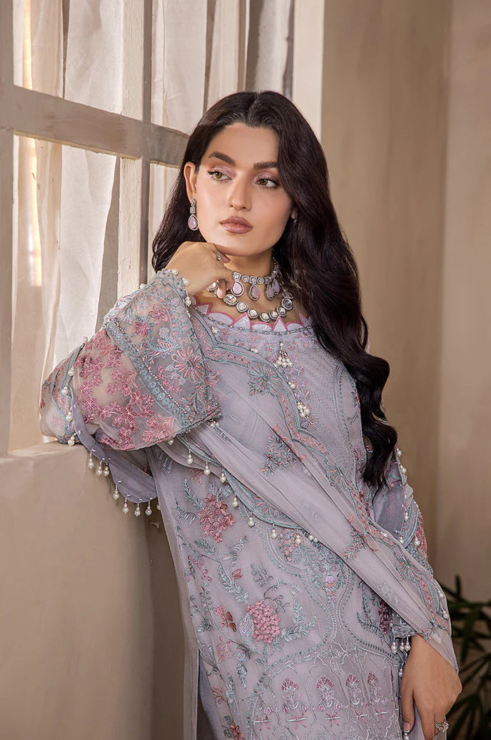 Razab by Hayat Luxury Embroidered Chiffon Unstitched Suit HYT-4032