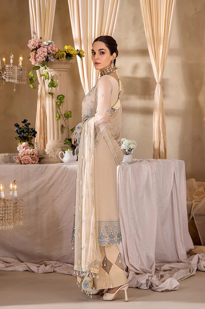 Razab by Hayat Luxury Embroidered Chiffon Unstitched Suit HYT-4035