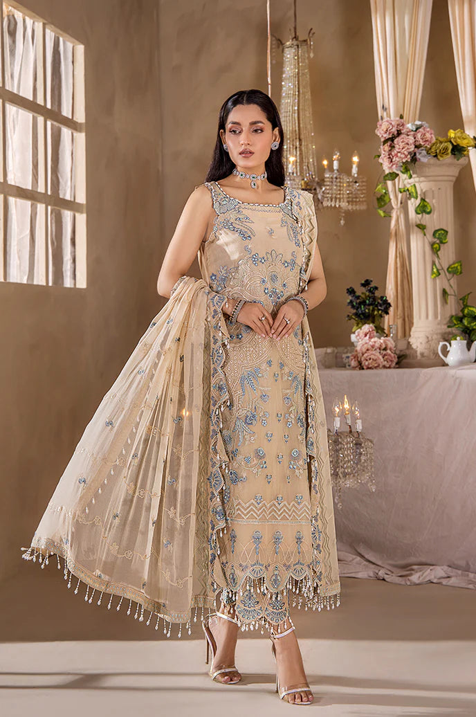 Razab by Hayat Luxury Embroidered Chiffon Unstitched Suit HYT-4035