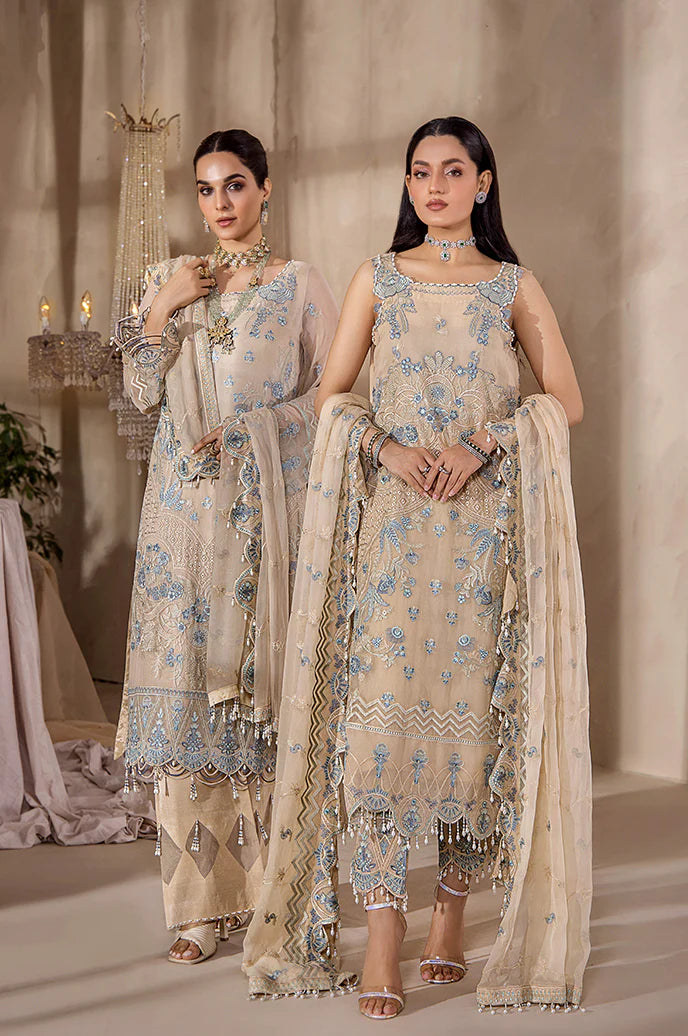 Razab by Hayat Luxury Embroidered Chiffon Unstitched Suit HYT-4035