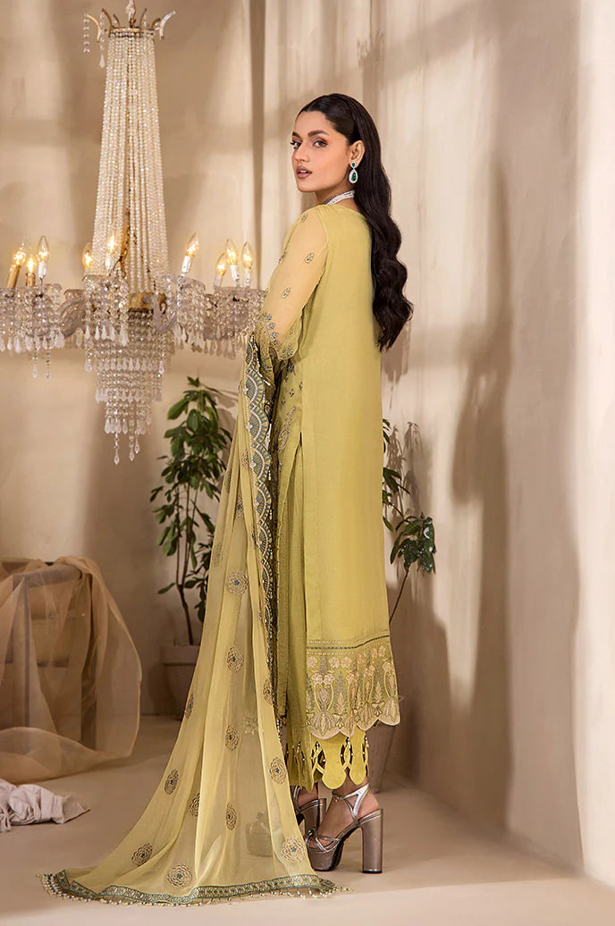 Razab by Hayat Luxury Embroidered Chiffon Unstitched Suit HYT-4036