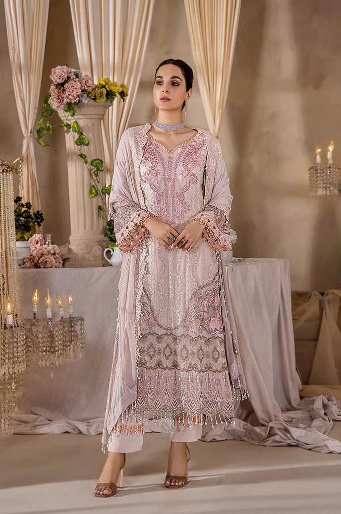 Razab by Hayat Luxury Embroidered Chiffon Unstitched Suit HYT-4037