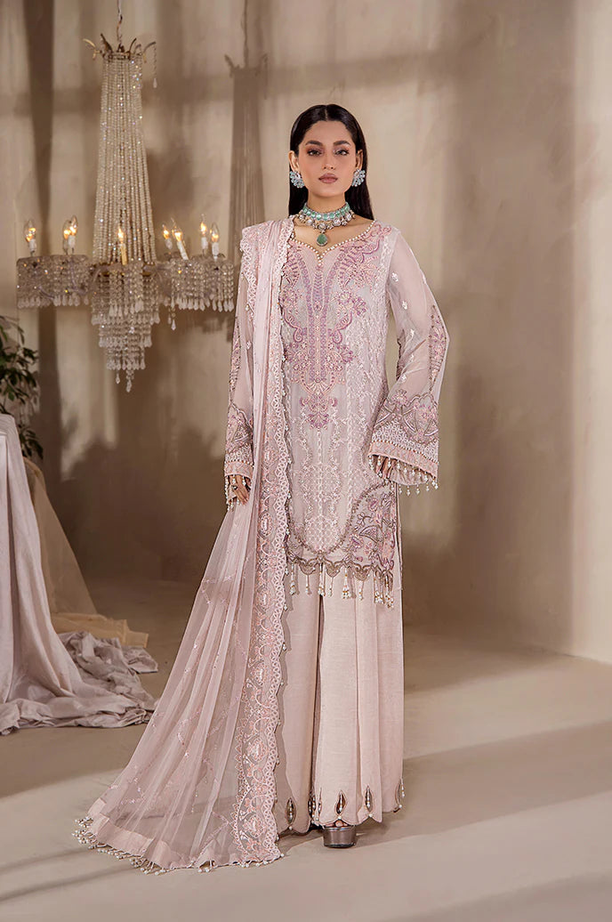 Razab by Hayat Luxury Embroidered Chiffon Unstitched Suit HYT-4037