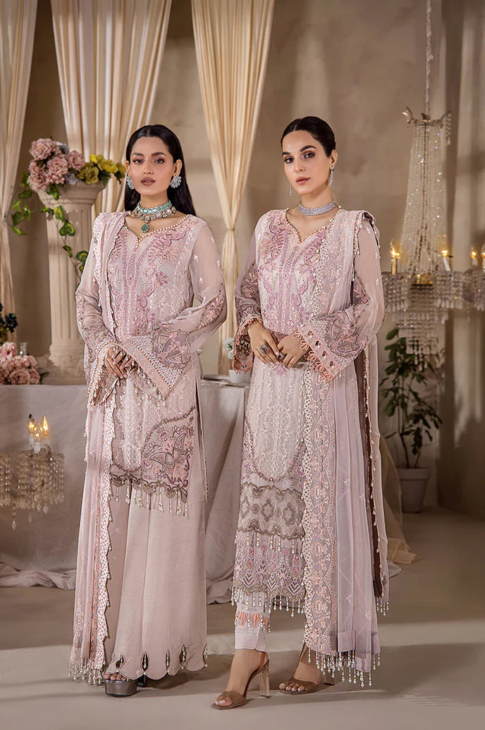 Razab by Hayat Luxury Embroidered Chiffon Unstitched Suit HYT-4037