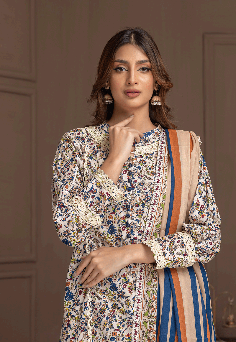 Salina by Regalia Identic Separates Vol-21 Digital Printed Lawn Suit IDS21-1