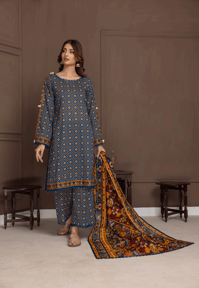 Salina by Regalia Identic Separates Vol-21 Digital Printed Lawn Suit IDS21-10