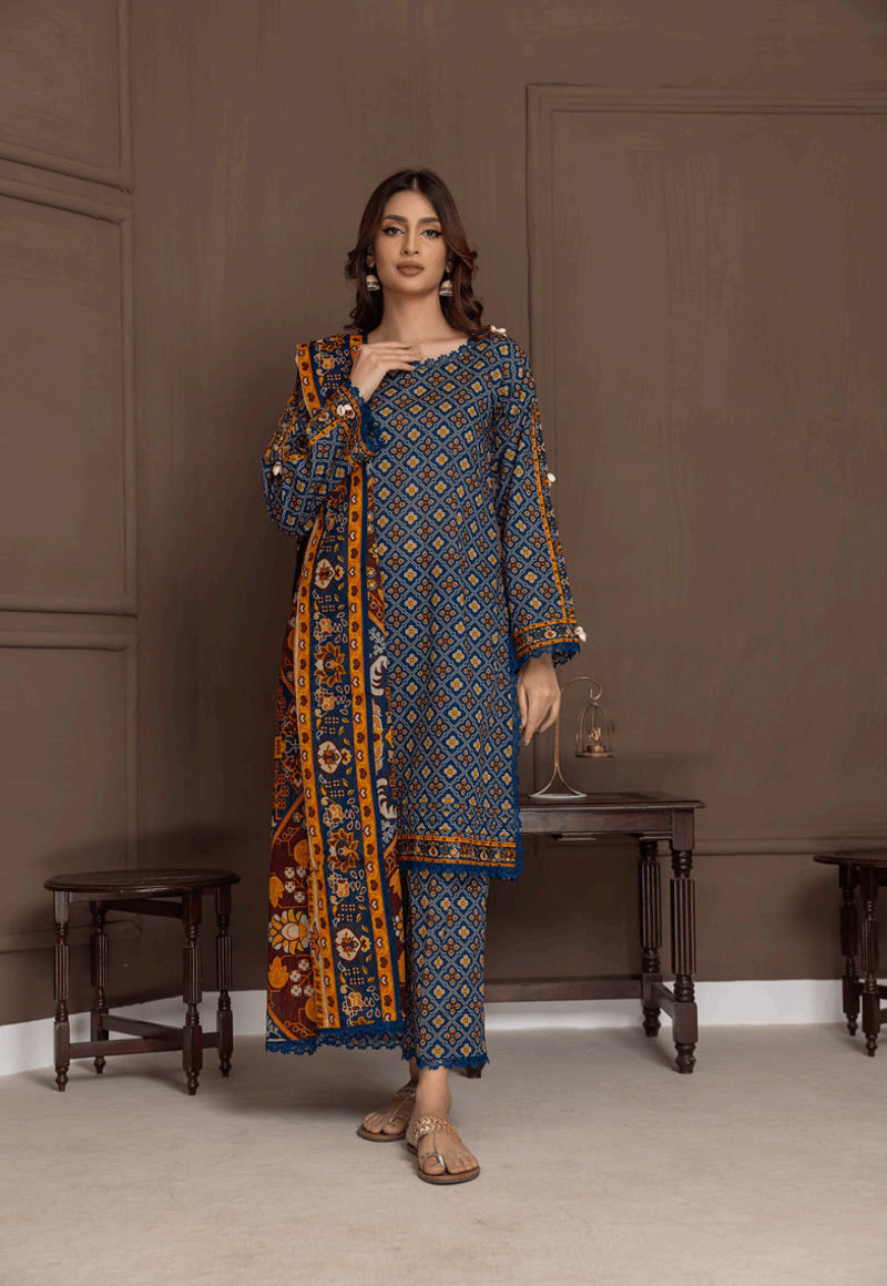 Salina by Regalia Identic Separates Vol-21 Digital Printed Lawn Suit IDS21-10