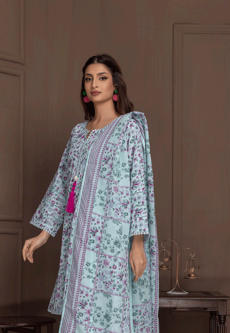 Salina by Regalia Identic Separates Vol-21 Digital Printed Lawn Suit IDS21-7