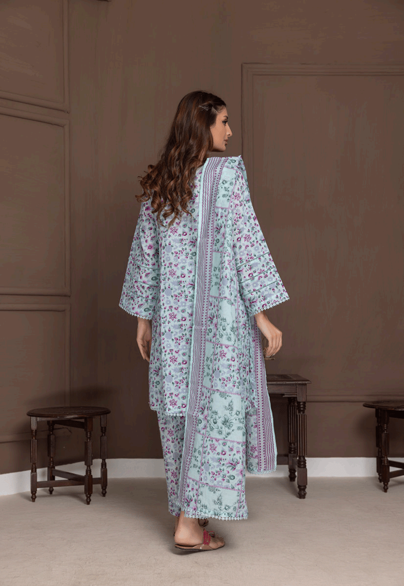 Salina by Regalia Identic Separates Vol-21 Digital Printed Lawn Suit IDS21-7