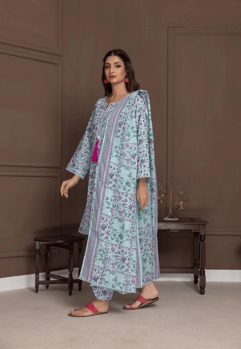 Salina by Regalia Identic Separates Vol-21 Digital Printed Lawn Suit IDS21-7