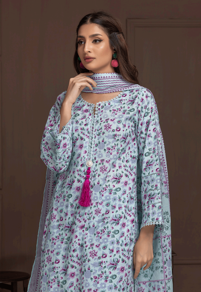 Salina by Regalia Identic Separates Vol-21 Digital Printed Lawn Suit IDS21-7