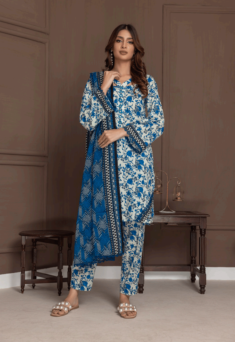 Salina by Regalia Identic Separates Vol-21 Digital Printed Lawn Suit IDS21-8