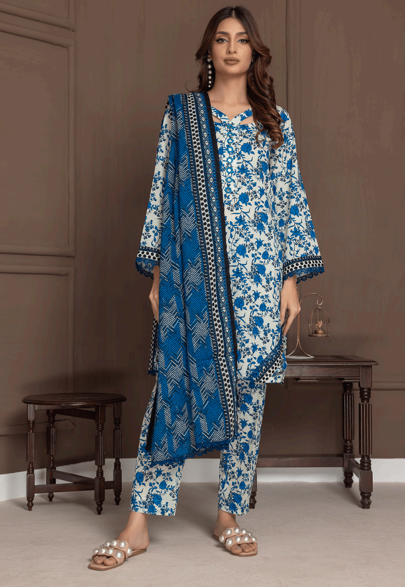 Salina by Regalia Identic Separates Vol-21 Digital Printed Lawn Suit IDS21-8